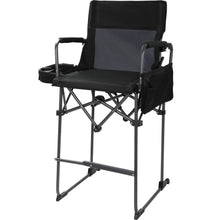 Load image into Gallery viewer, Extra Tall Folding Chair with High Back and Hard Arms