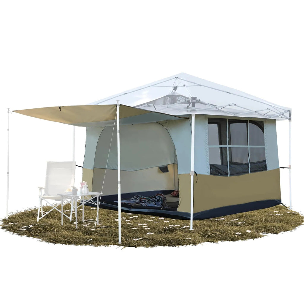 Camping Cube Inner Tent for 10'x10' Pop Up Canopy (Canopy & Frame NOT Included)