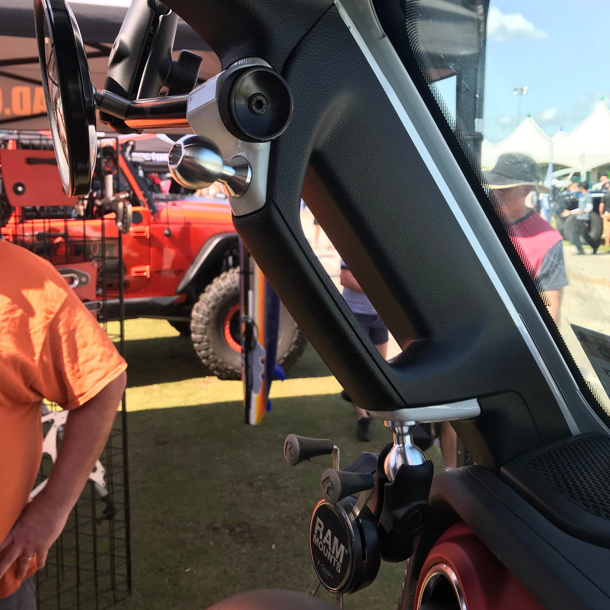 A-Pillar Single Side Mirror For 2024+ Jeep Wrangler JL & Gladiator - CMM Offroad