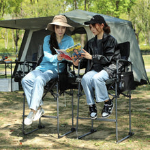 Load image into Gallery viewer, Extra Tall Folding Chair with High Back and Hard Arms