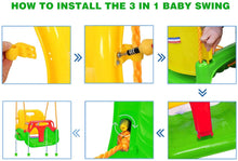 Load image into Gallery viewer, 3-in-1 Baby Swing Seat, Toddler Swing