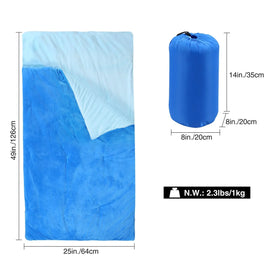 Soft Cotton Sleeping Bag for Boys and Girls Blue Pink