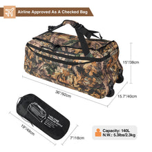Load image into Gallery viewer, Foldable Duffle Bag with Wheels for Travel 85/120L