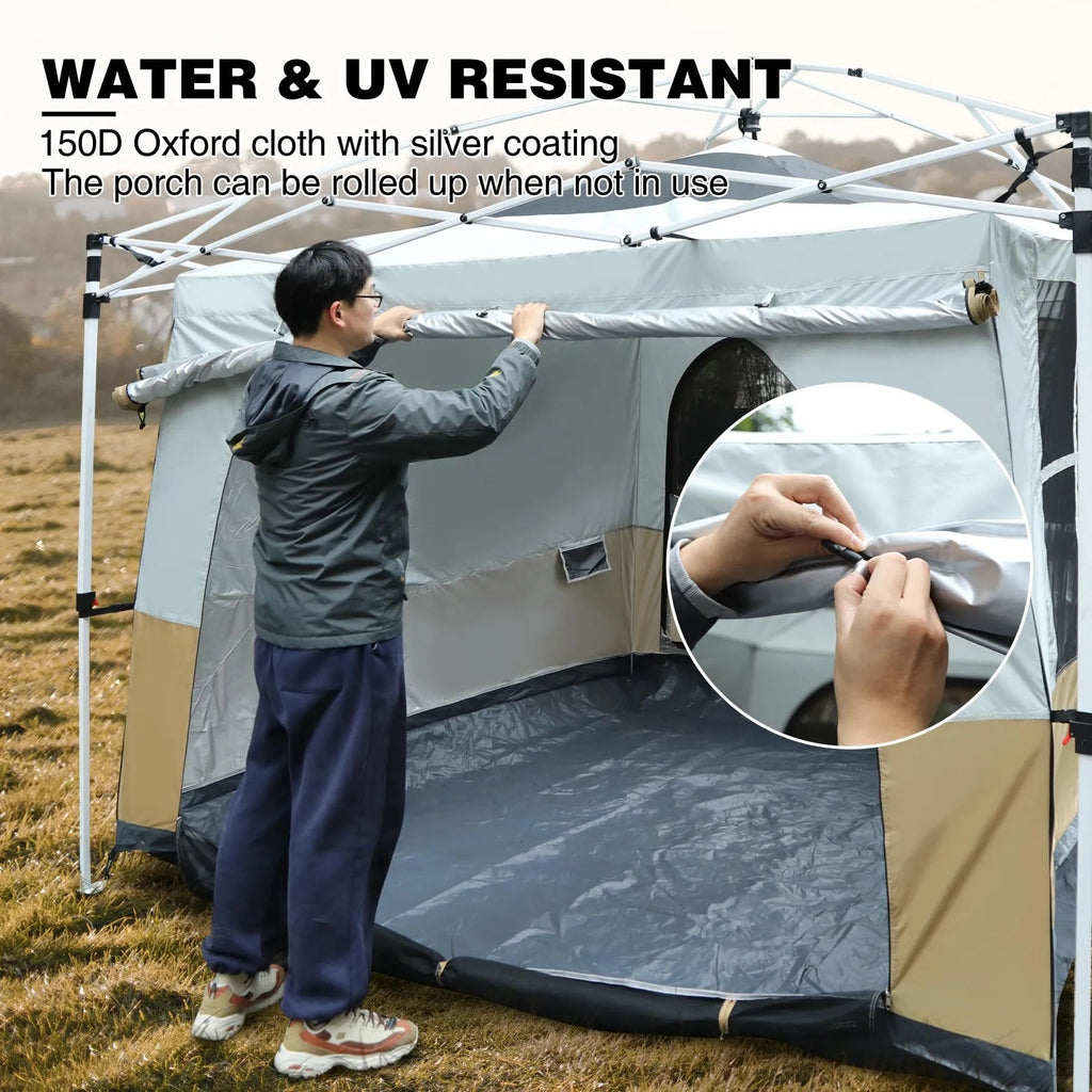 Camping Cube Inner Tent for 10'x10' Pop Up Canopy (Canopy & Frame NOT Included)