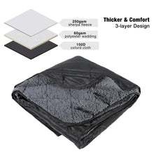 Load image into Gallery viewer, Waterproof Stadium Blanket with Sherpa Lining
