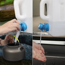 Load image into Gallery viewer, Portable Camping Water Container with Spigot and Wheels