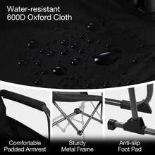 Load image into Gallery viewer, Extra Tall Folding Chair with High Back and Hard Arms