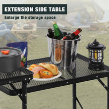 Load image into Gallery viewer, Portable Camping Kitchen Table with Storage Organizer for Outdoor
