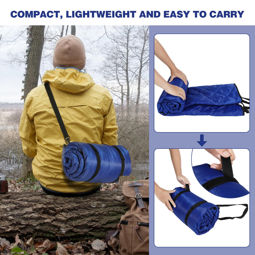 Waterproof Stadium Blanket with Sherpa Lining