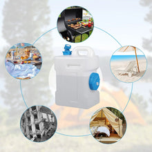Load image into Gallery viewer, Portable Camping Water Container with Spigot and Wheels