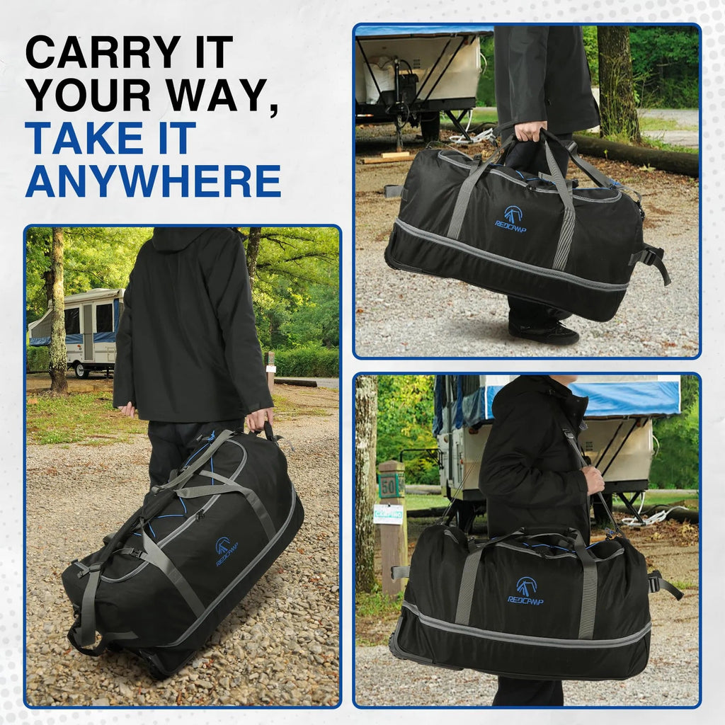 Foldable Duffle Bag with Wheels for Travel 85/120L
