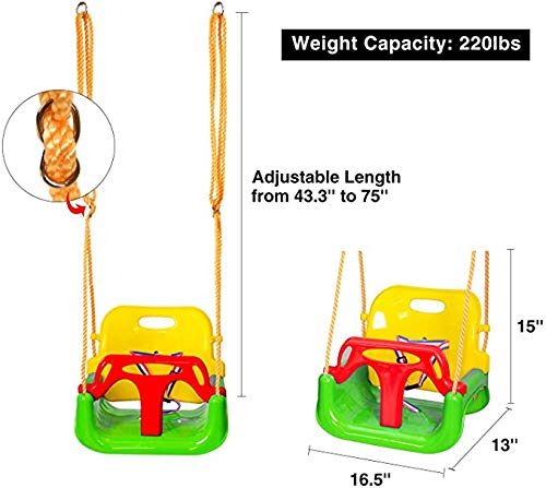3-in-1 Baby Swing Seat, Toddler Swing