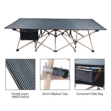 Load image into Gallery viewer, Extra Wide Folding Camping Cot for Adults