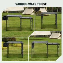 Load image into Gallery viewer, Portable Camping Kitchen Table with Storage Organizer for Outdoor
