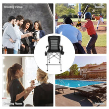 Load image into Gallery viewer, Extra Tall Folding Chair with High Back and Hard Arms