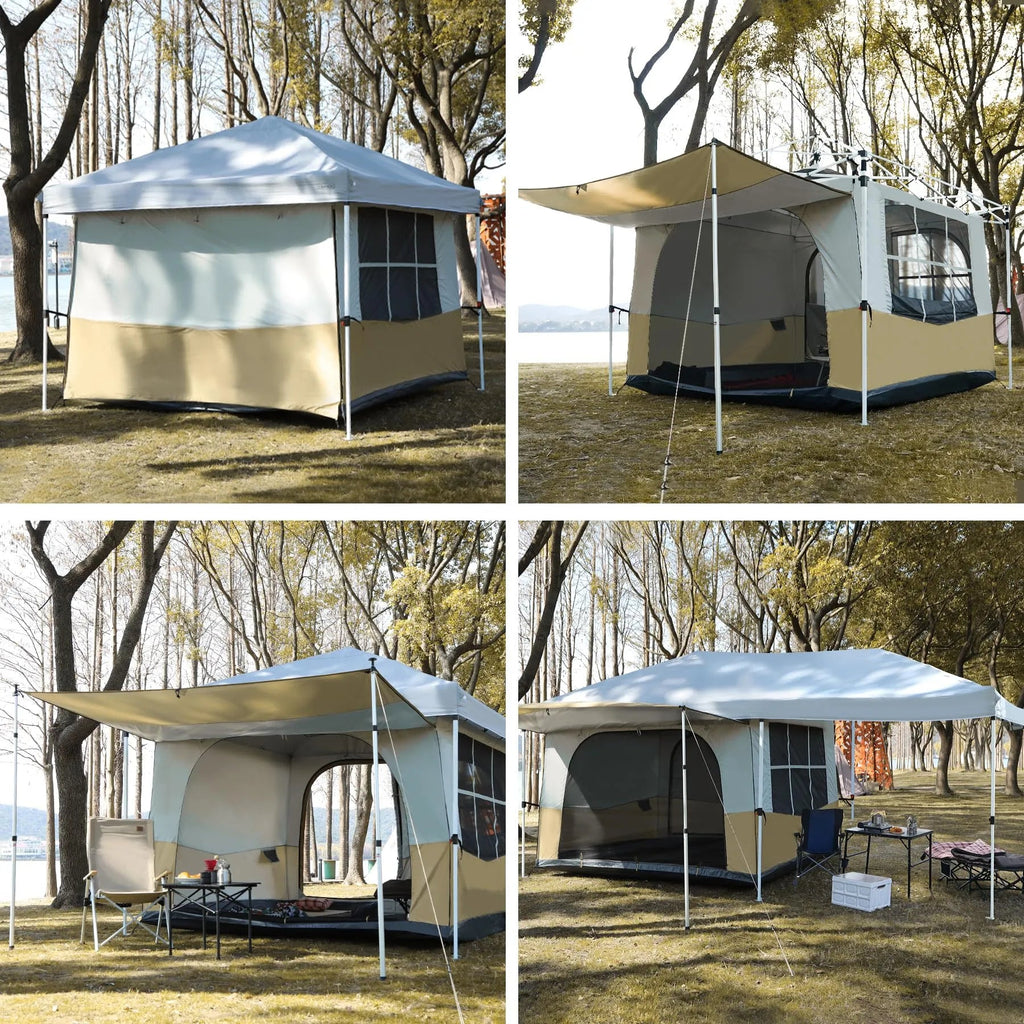 Camping Cube Inner Tent for 10'x10' Pop Up Canopy (Canopy & Frame NOT Included)