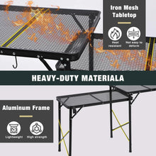 Load image into Gallery viewer, Portable Camping Kitchen Table with Storage Organizer for Outdoor