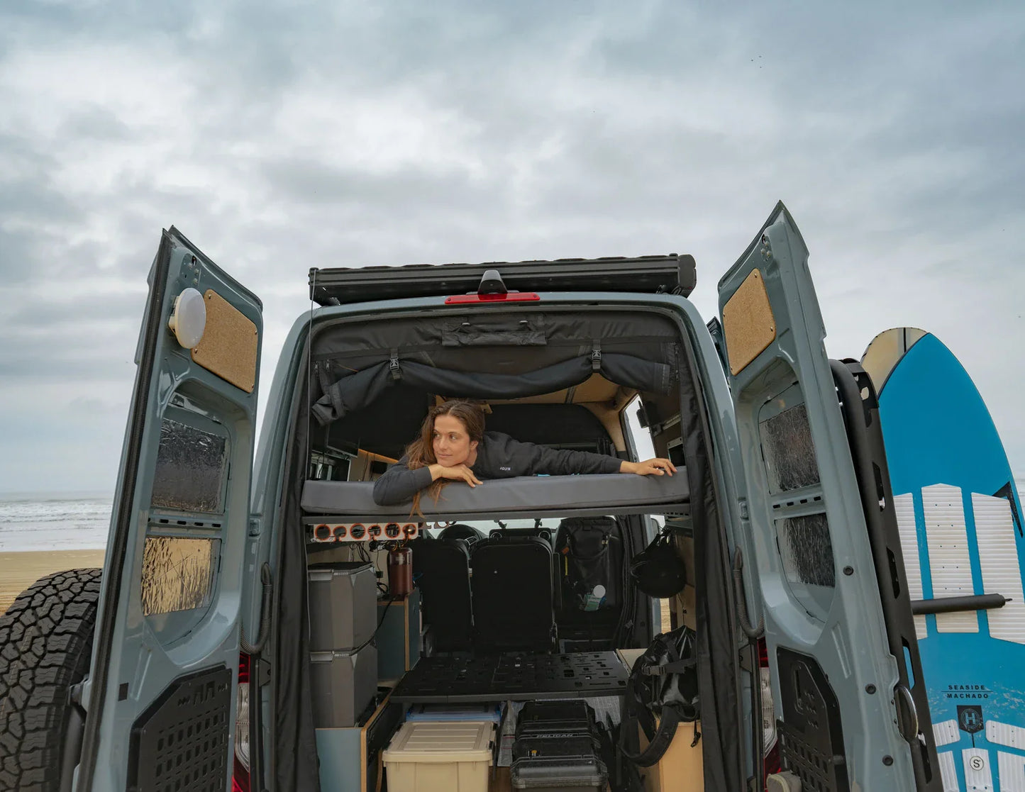 Ford Transit Van FlexTrack 4-Panel All Aluminum Platform Bed System