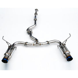 Invidia 08-14 STI/ 11-14 WRX Hatchback Dual N1 Single Layer Titanium Tipped Cat Back Exhaust | HS08STIGTT