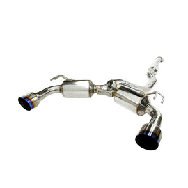 Invidia Dual N1 Titanium Tip Cat Back Exhaust Mitsubishi Evo X 2008-2015 | HS09MEXGD1ST