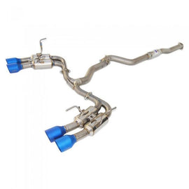 Invidia [15-21 WRX/STI] Gemini R400 Full Titanium Quad Tip Exhaust | HS15STI5TG4ST
