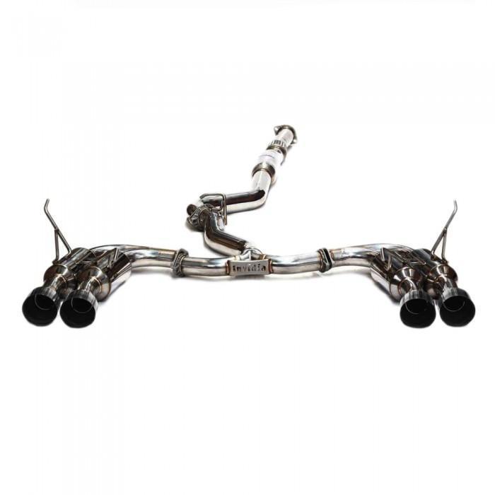 Invidia [15-21 WRX/STI] Gemini R400 Stainless Steel Quad Tip Exhaust | HS15STIGM4SS