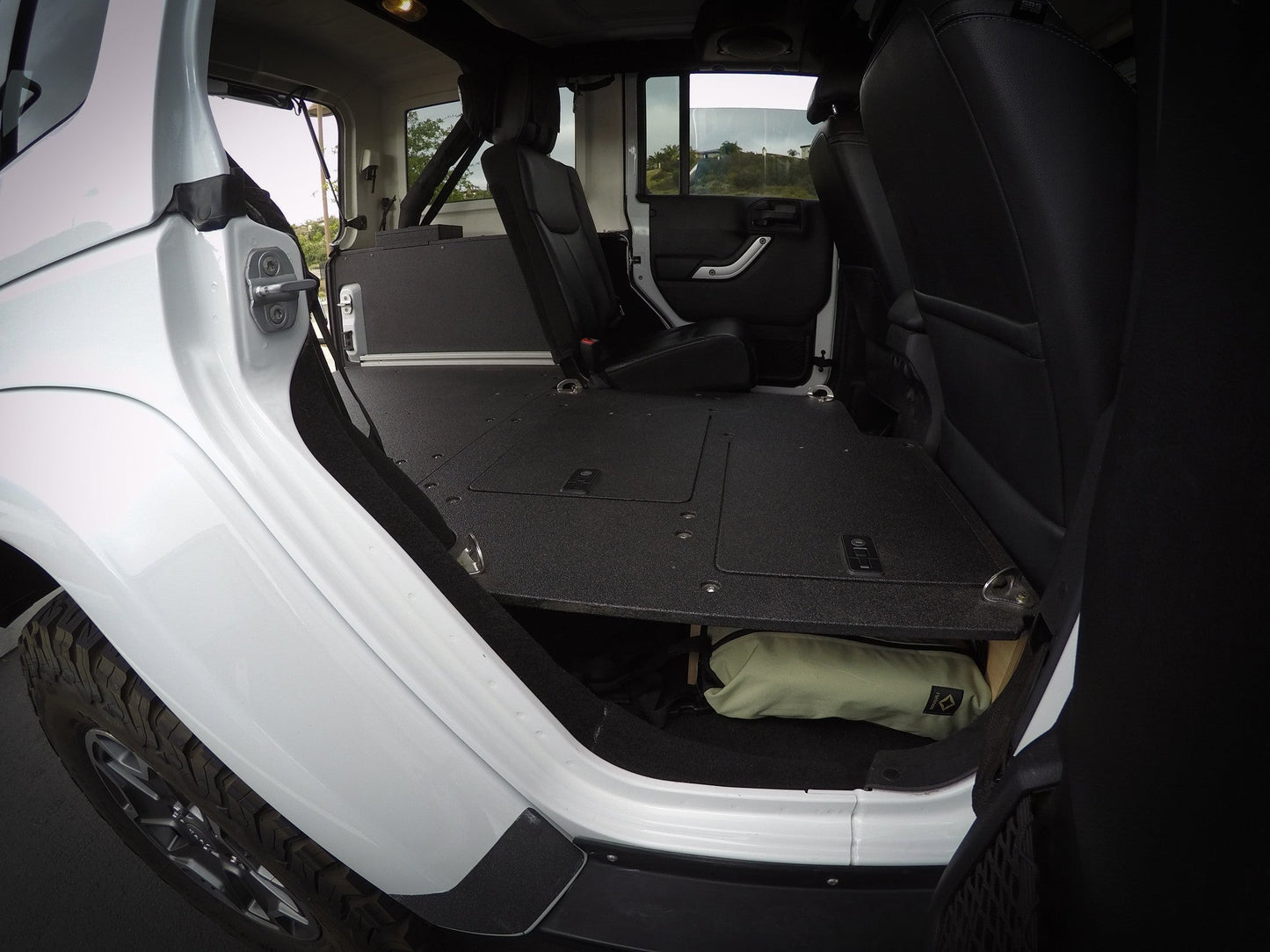 Legacy Product - Jeep Wrangler 2007-2018 JKU 4 Door - Second Row Seat Delete Plate System