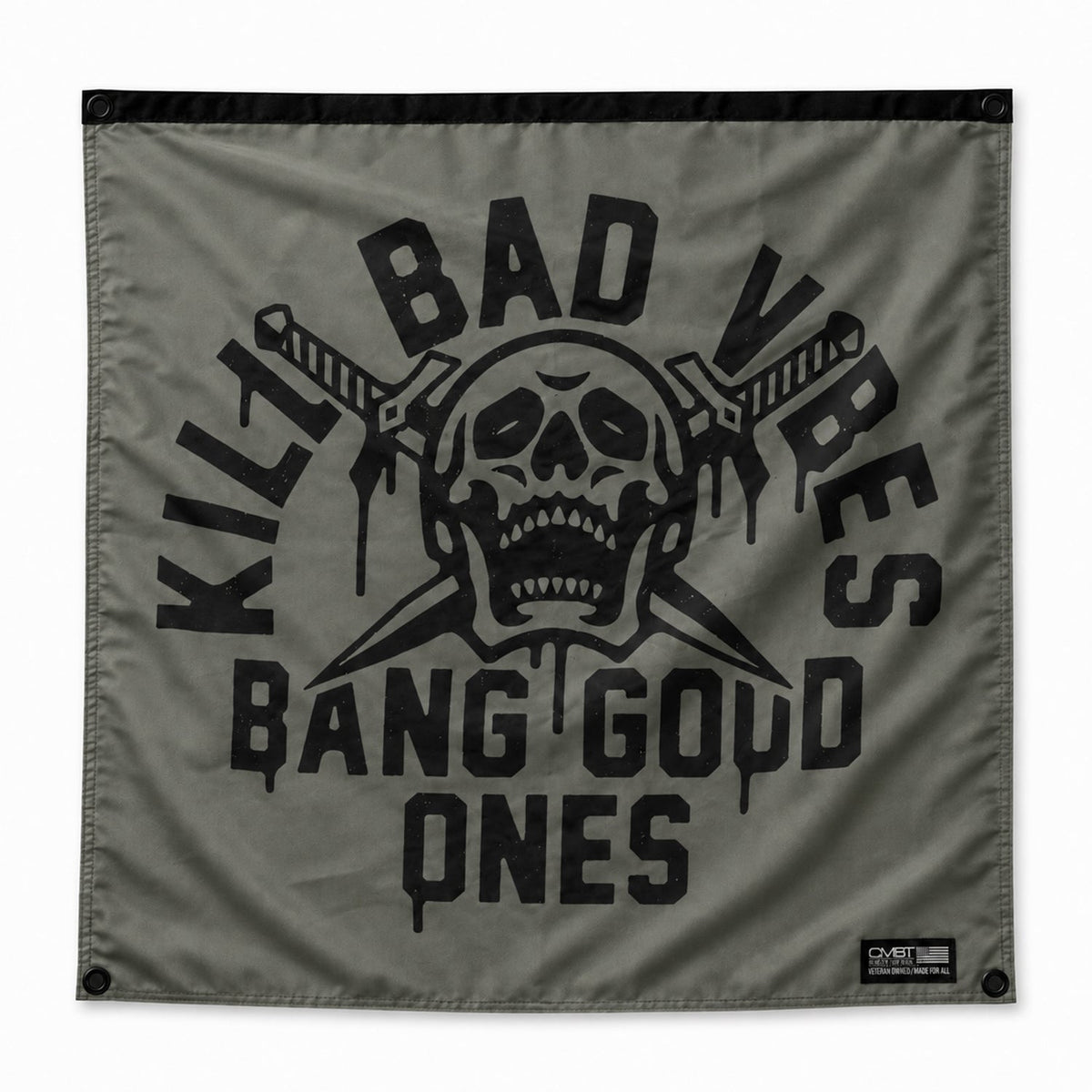 Kill Bad Vibes 3'x3' Flag