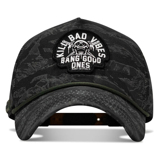 Kill Bad Vibes Skull Weekender Rope Snapback Hat