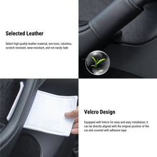 Load image into Gallery viewer, Leather Inner Door handle Cover for Tesla Model 3 Model Y (4 pcs)