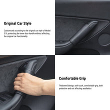 Load image into Gallery viewer, Leather Inner Door handle Cover for Tesla Model 3 Model Y (4 pcs)