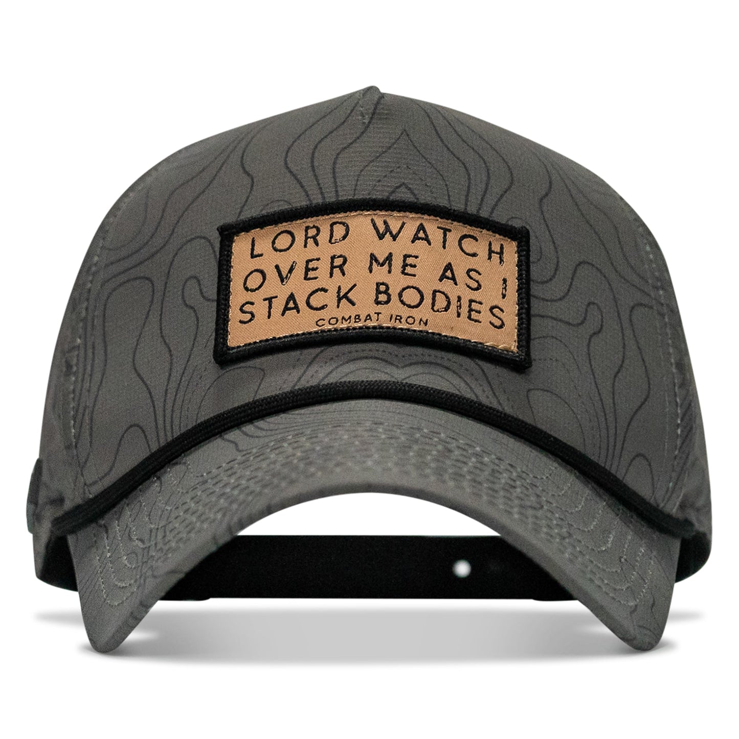 Lord Watch Over Me As I Stack Bodies (Tan) Patch Waterproof Weekender Snapback