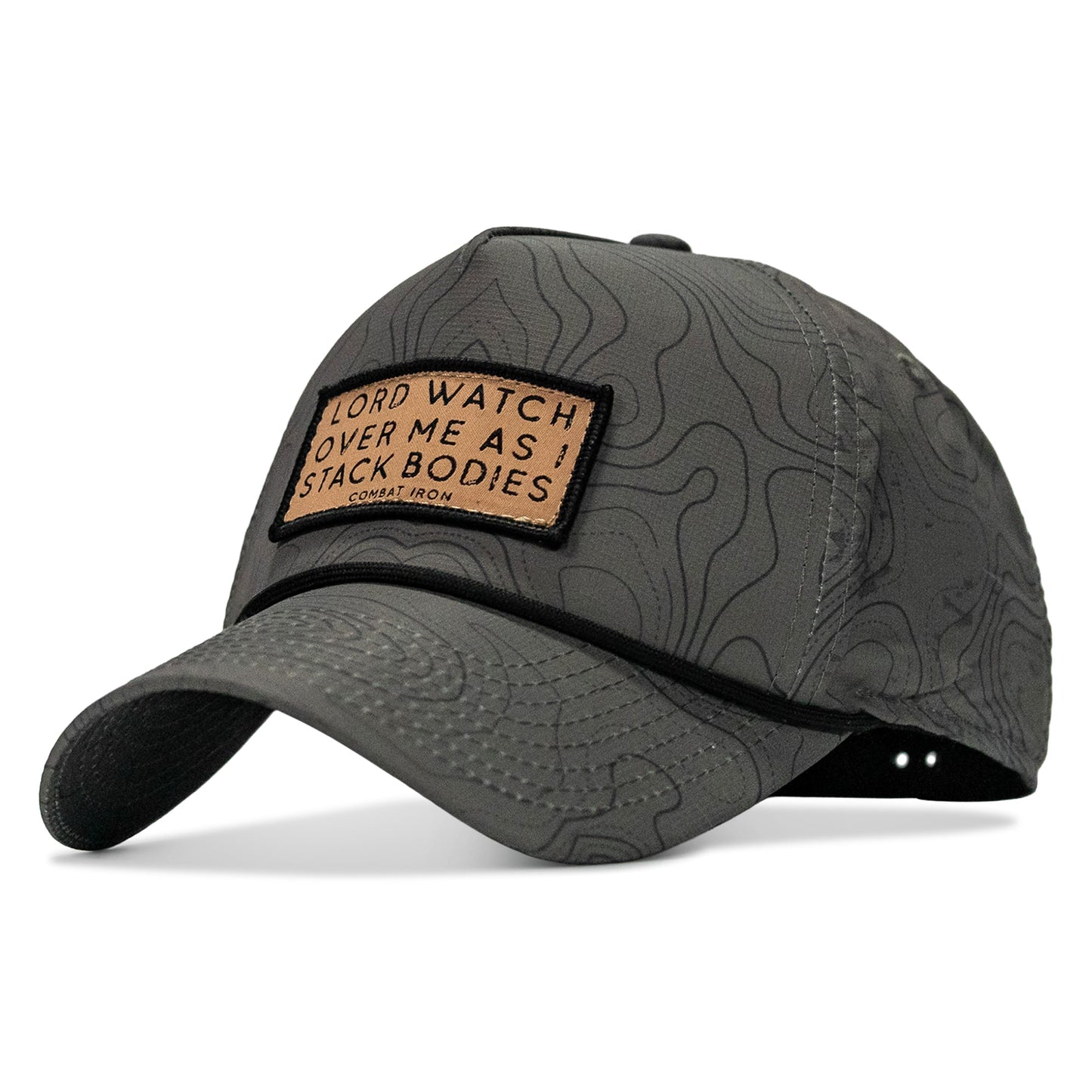 Lord Watch Over Me As I Stack Bodies (Tan) Patch Waterproof Weekender Snapback