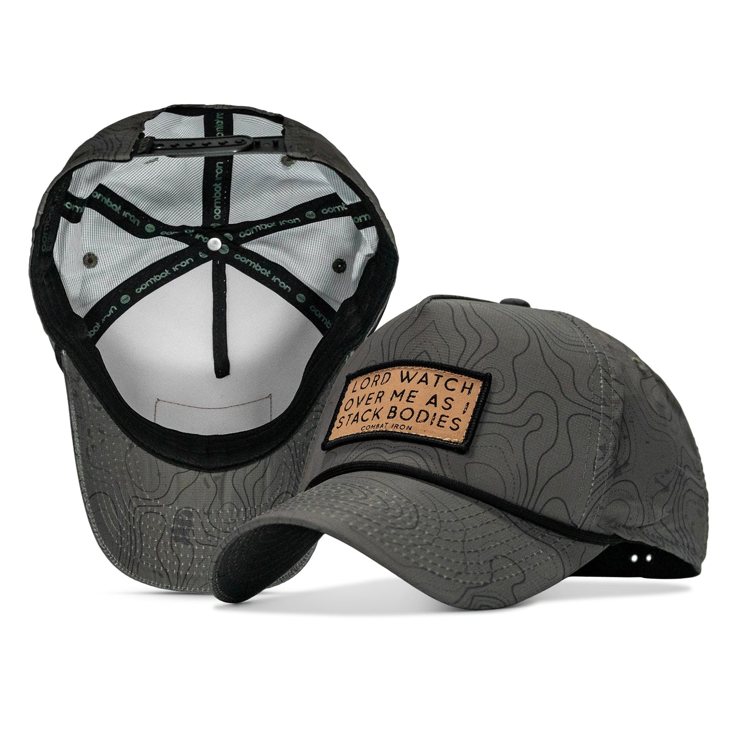 Lord Watch Over Me As I Stack Bodies (Tan) Patch Waterproof Weekender Snapback