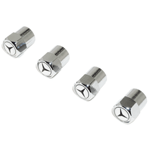 Load image into Gallery viewer, Chrome Valve Stem Tire Caps, Style: Mercedes