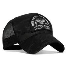 Load image into Gallery viewer, Destroy Tyranny and Die Free Patch Snapback
