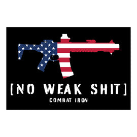 No Weak Shit USA Decal