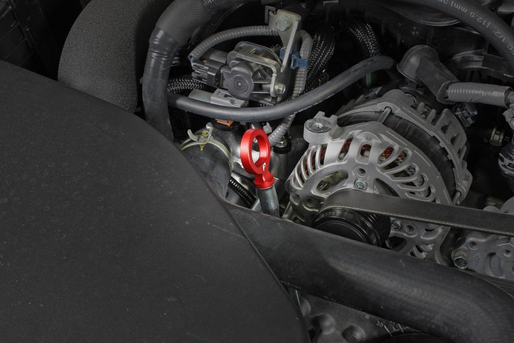 Perrin Subaru Dipstick Handle Round Style - Red | PSP-ENG-721RD