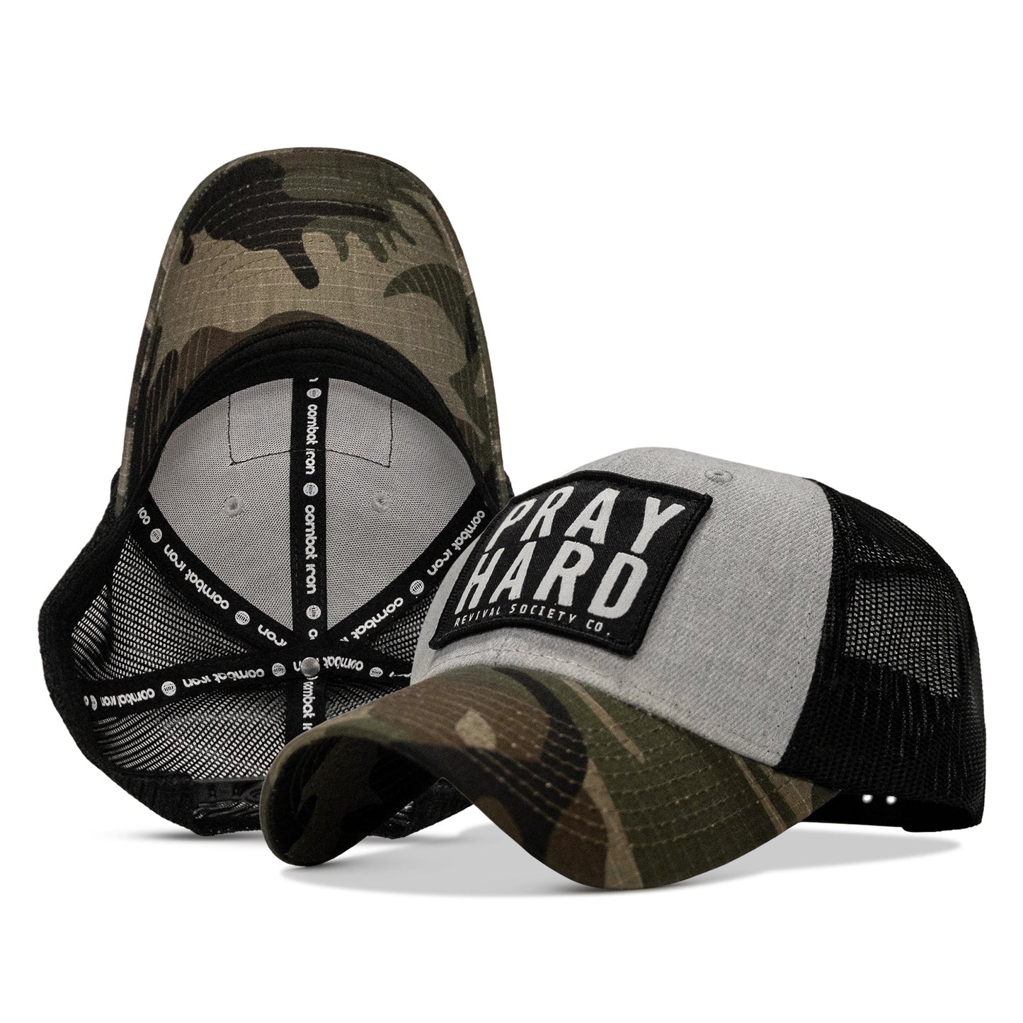 Pray Hard Patch Original Ripstop Snapback Hat