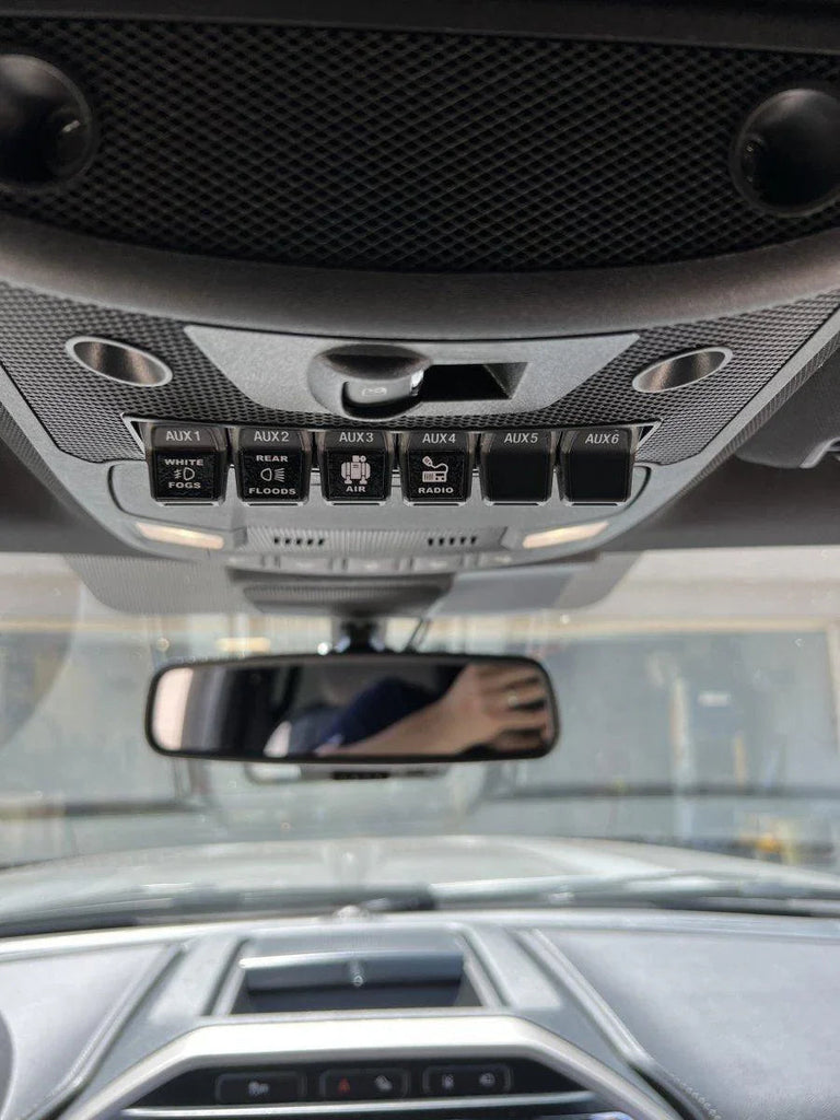 Printed Series Auxiliary Switch Labels (Upfitter) - 2017-2020 F-150 Raptor, 2017-2022 F-250 / F-350 Super Duty / 2024+ Grenadier