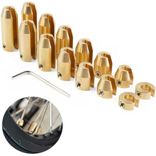 Load image into Gallery viewer, 14 Pack Spoke Wheel Weights (Brass)