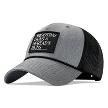 Load image into Gallery viewer, Shooting Guns &amp; Spread'n Buns Patch Rope Snapback Hat