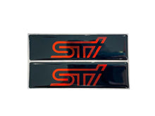 Load image into Gallery viewer, STI Logo Emblems for Weathertech All Weather Floor Mats (Pair)