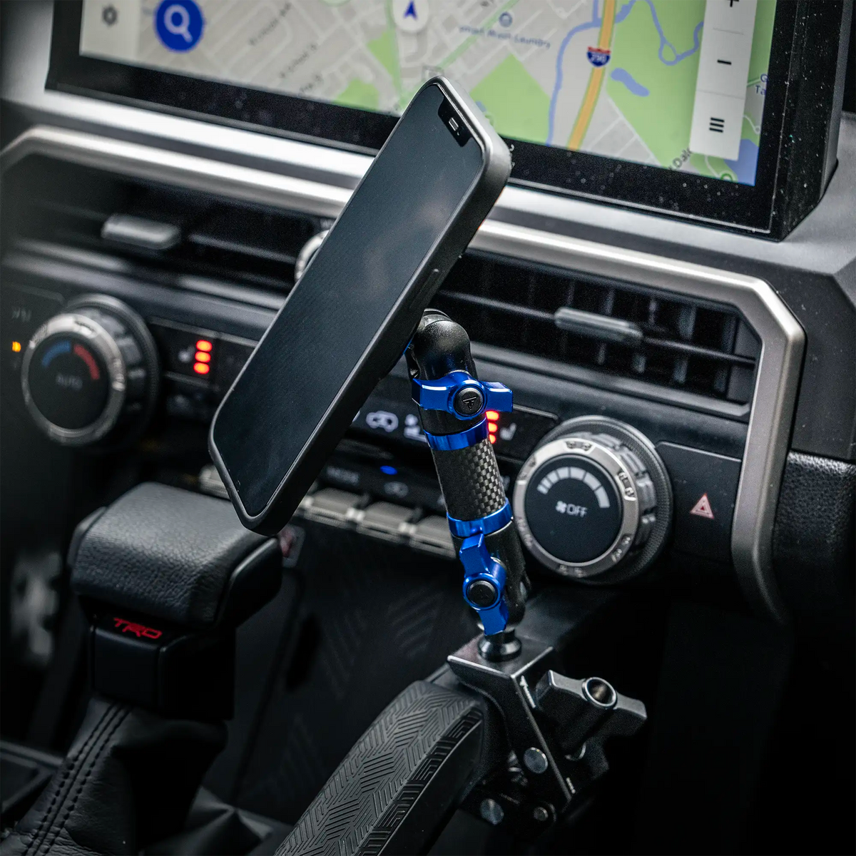 2024+ Toyota Tacoma & 2025+ Toyota 4Runner Passenger Side Grab Handle Mount with Midland MXT Magnetic CB Radio Mic Holder