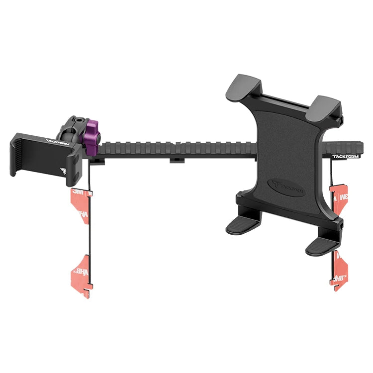 2016-2023 Toyota Tacoma Tackform Assault Track Picatinny Dash Bracket With 20LITE Phone Holder & Tablet Mount
