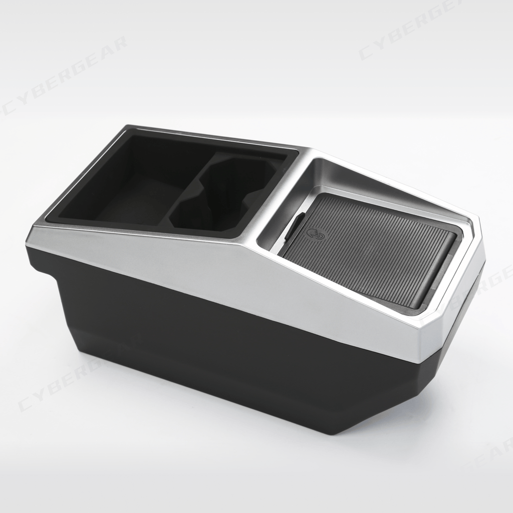 Tesla Cybertruck Center Floor Organizer & Trash Bin