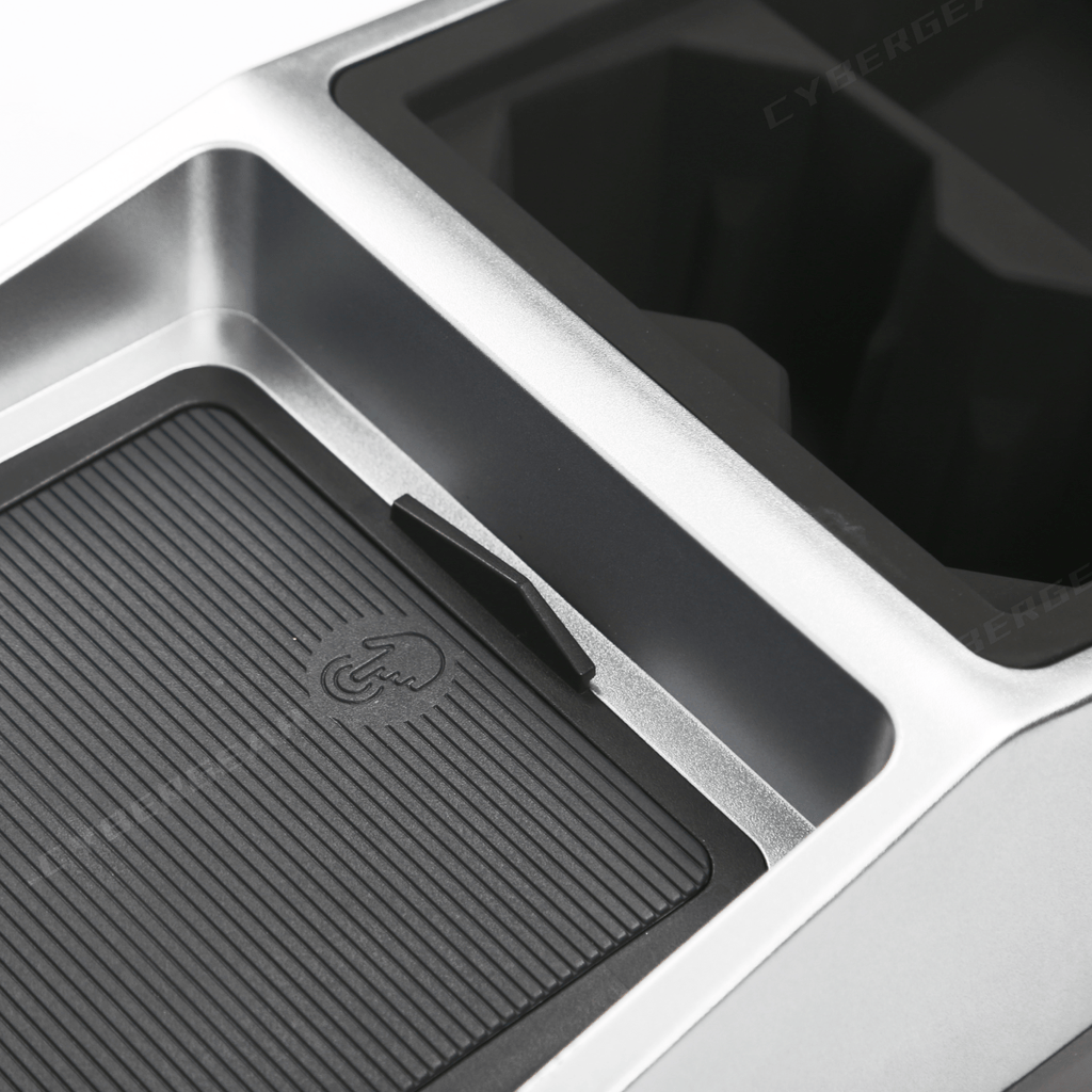 Tesla Cybertruck Center Floor Organizer & Trash Bin