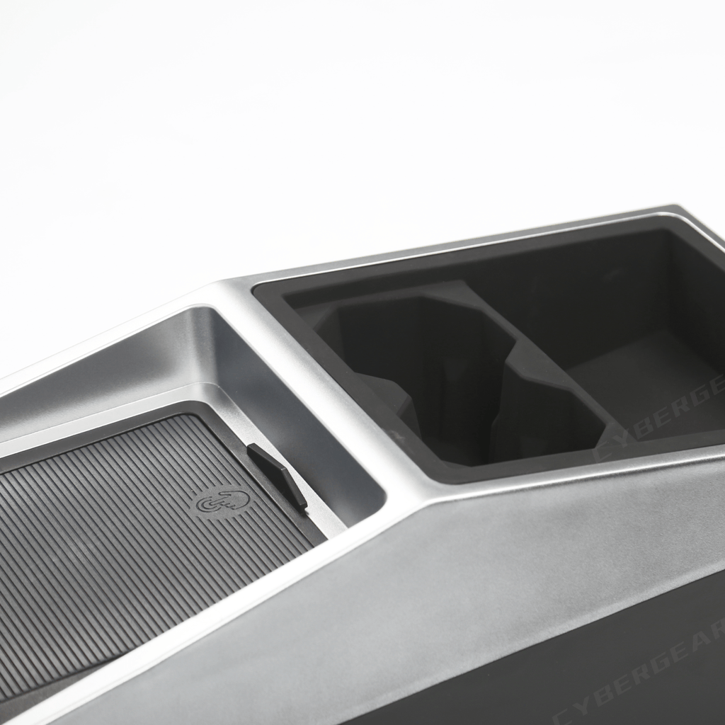 Tesla Cybertruck Center Floor Organizer & Trash Bin