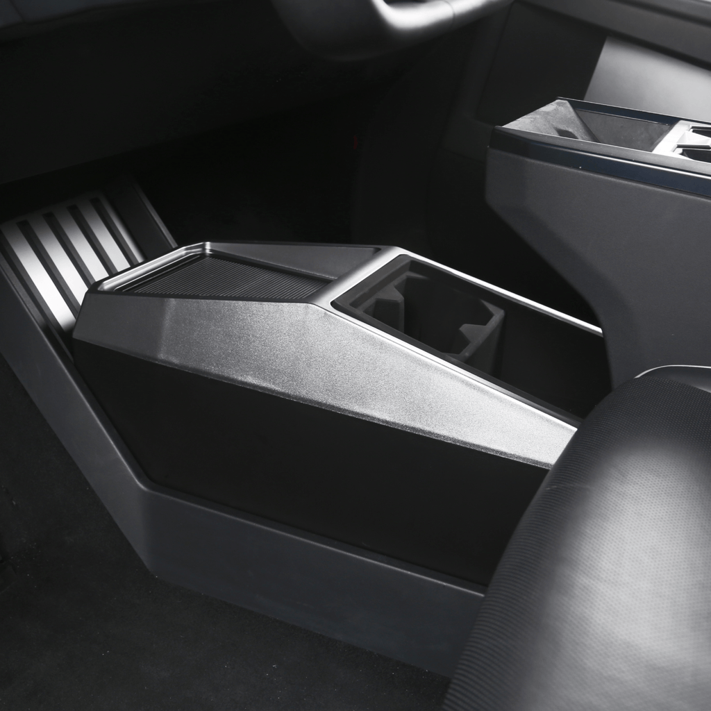 Tesla Cybertruck Center Floor Organizer & Trash Bin