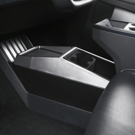 Tesla Cybertruck Center Floor Organizer & Trash Bin